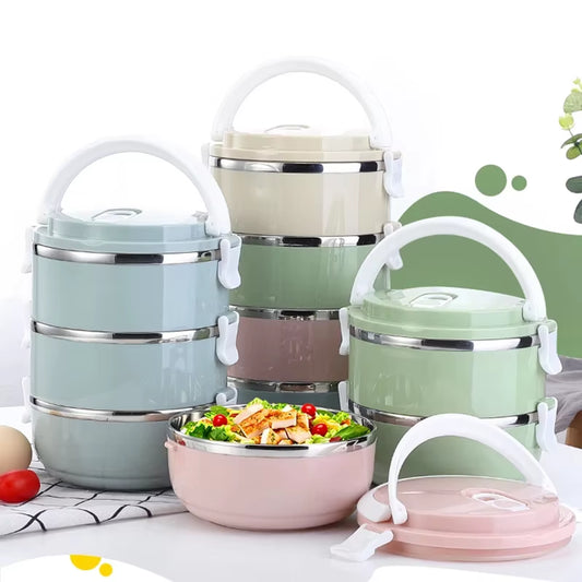 Multi-Layer Stainless Steel Lunch Box Food Portable Thermal Lunchbox Picnic Office Kids Workers School Japanese Bento