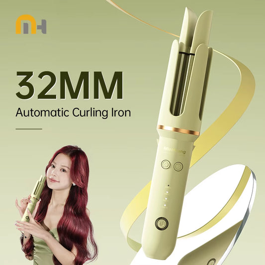 Automatic Curling Iron 32 Mm Big Roll Anion Ceramic Hair Curler Fast Heating Rotating Curling Iron Fashion Styling Tools