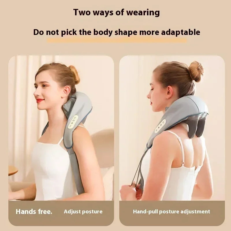 NEW Shoulder and Neck Massager 26W Bldc Massager Shoulder and Neck Multifunctional Kneading Hot Compress Massage Shawl