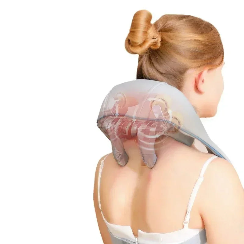 NEW Shoulder and Neck Massager 26W Bldc Massager Shoulder and Neck Multifunctional Kneading Hot Compress Massage Shawl