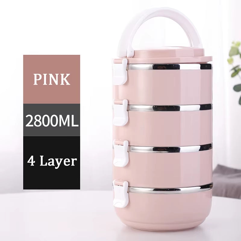 Multi-Layer Stainless Steel Lunch Box Food Portable Thermal Lunchbox Picnic Office Kids Workers School Japanese Bento