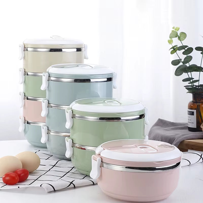 Multi-Layer Stainless Steel Lunch Box Food Portable Thermal Lunchbox Picnic Office Kids Workers School Japanese Bento